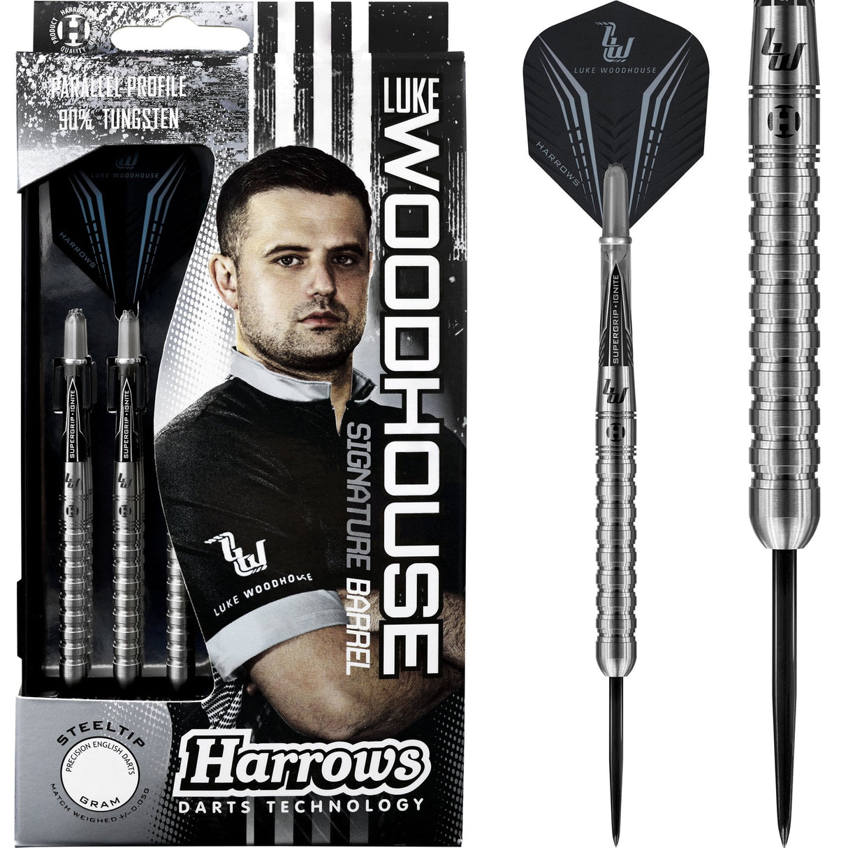 Harrows Luke Woodhouse Darts Steel Tip Woody