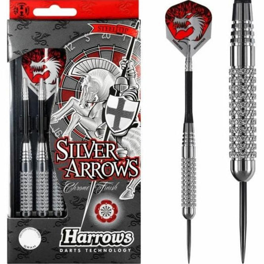 Harrows Silver Arrows Darts - Steel Tip Chromed Brass - S2
