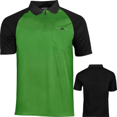 Mission Darts EXOS Cool FX Dart Shirt - Black & Green 2XL