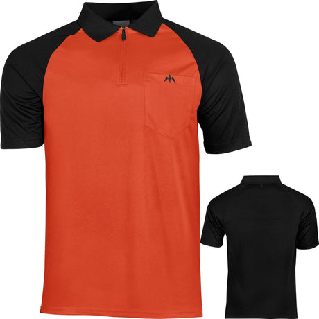 Mission Darts EXOS Cool FX Dart Shirt - Black & Orange 2XL