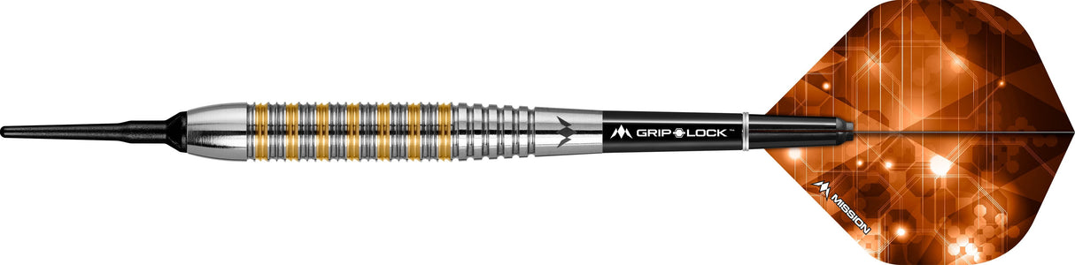 Mission Ardent Darts - Soft Tip Brass - M2 - Front Ring Grip 18g