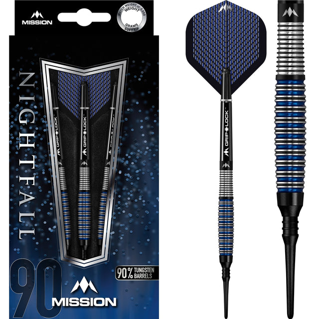 Mission Nightfall Darts - Soft Tip - M4 - Curved 19g