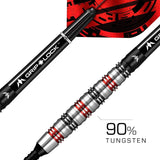 Mission Paradox Darts - Soft Tip - Curved - M2 - Electro Black & Red