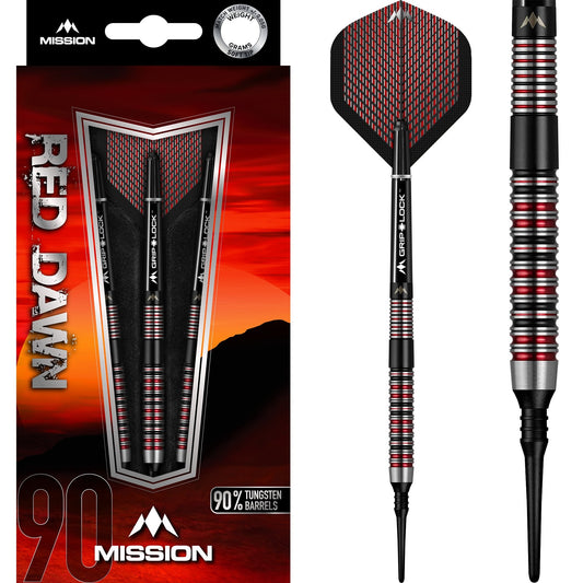 Mission Red Dawn Darts - Soft Tip - M1 - Straight Ring 19g