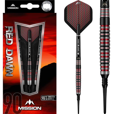 Mission Red Dawn Darts - Soft Tip - M3 - Curved 20g