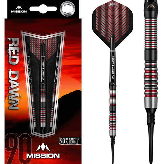 Mission Red Dawn Darts - Soft Tip - M4 - Front Taper 19g