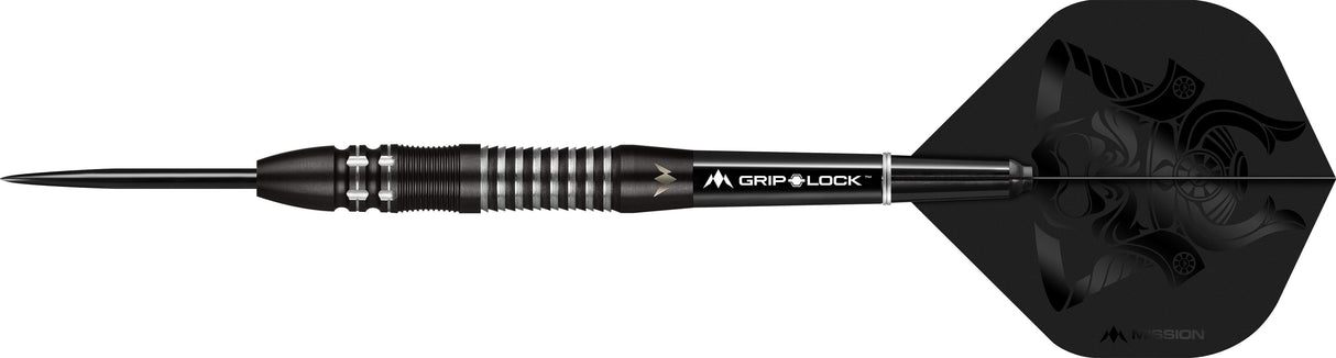 Mission Kuro Darts - Steel Tip - Black - M2 - Razor Scallop