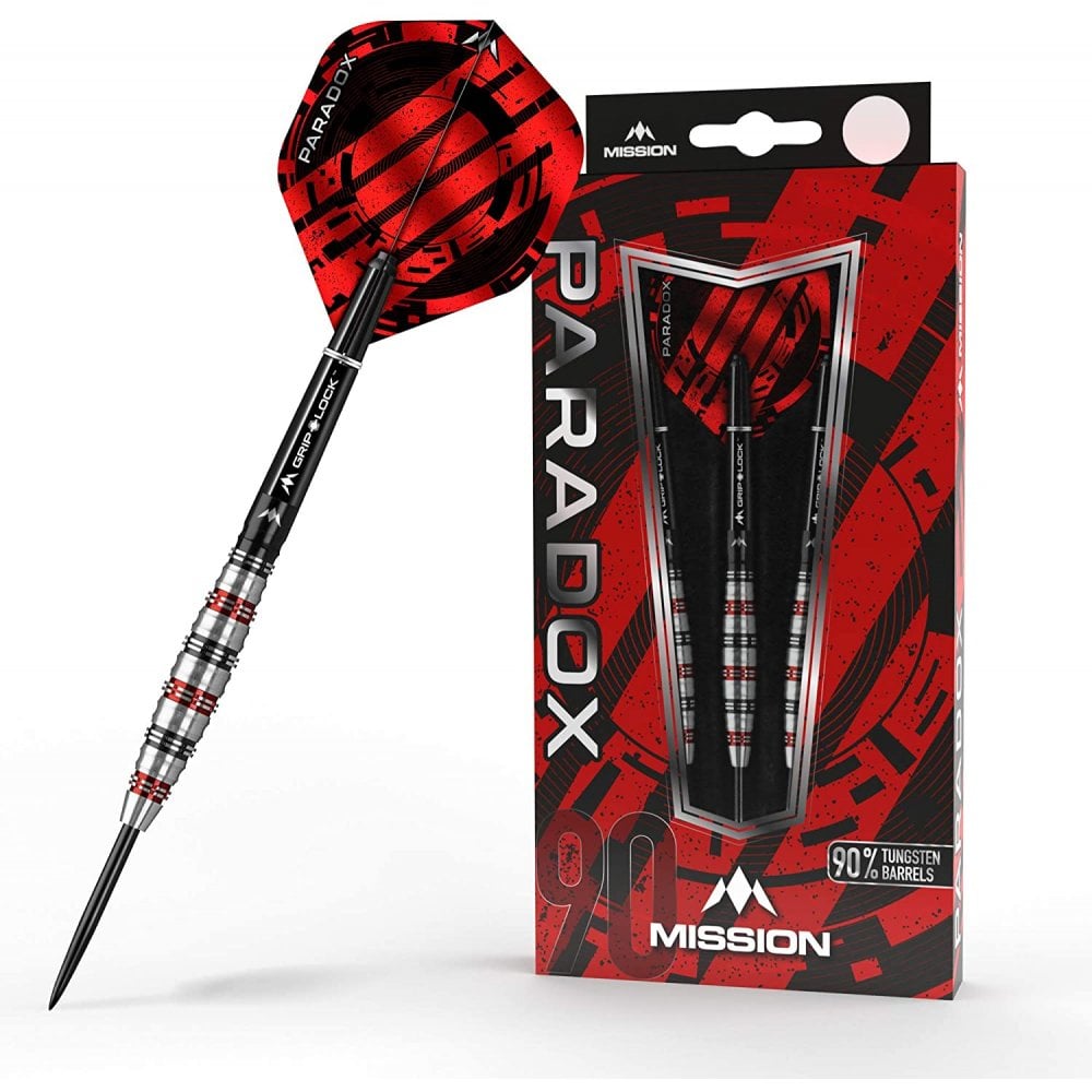 Mission Paradox Darts - Steel Tip - Curved - M2 - Electro Black & Red