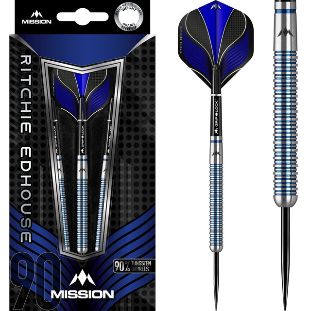 Mission Ritchie Edhouse Darts - Steel Tip - Blue 21g