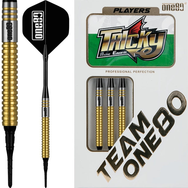 One80 Spring Tips One80 Richie Edwards Darts - Soft Tip Tungsten - Tricky