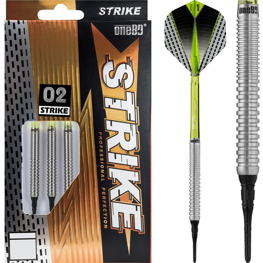 One80 Strike Darts - Soft Tip - S2 - Ringed 16g