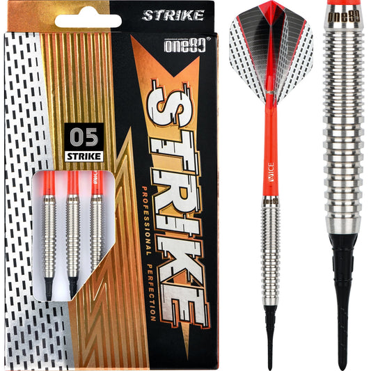 One80 Strike Darts - Soft Tip - S5 - Ringed 16g