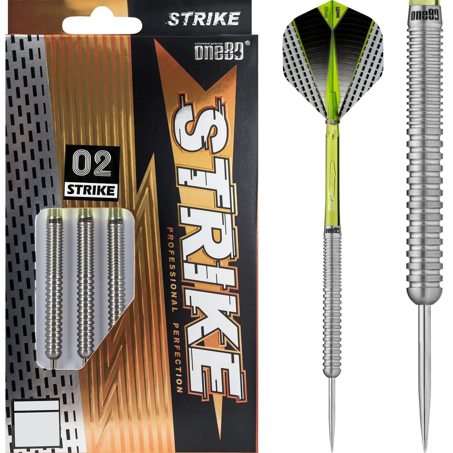 One80 Strike Darts - Steel Tip - S2 - Ringed 22g