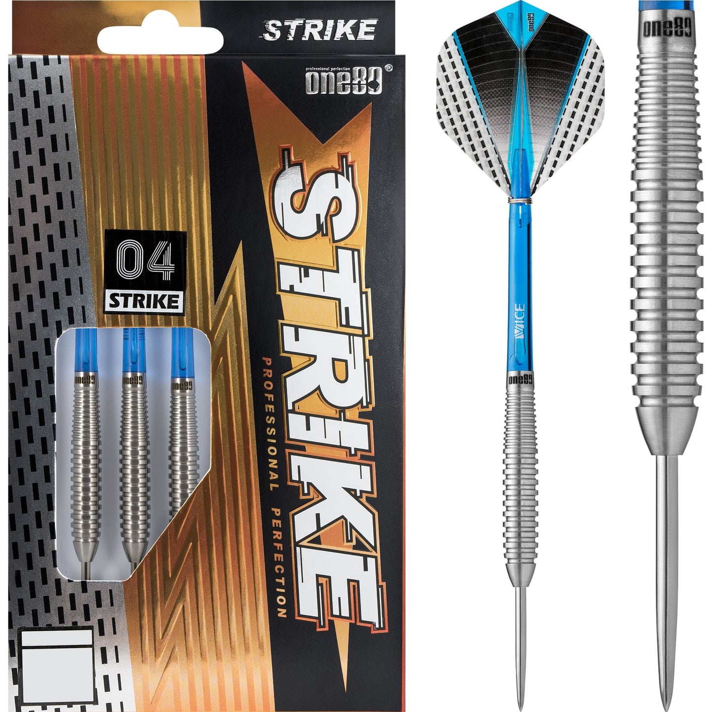 One80 Strike Darts - Steel Tip - S4 - Ringed 22g