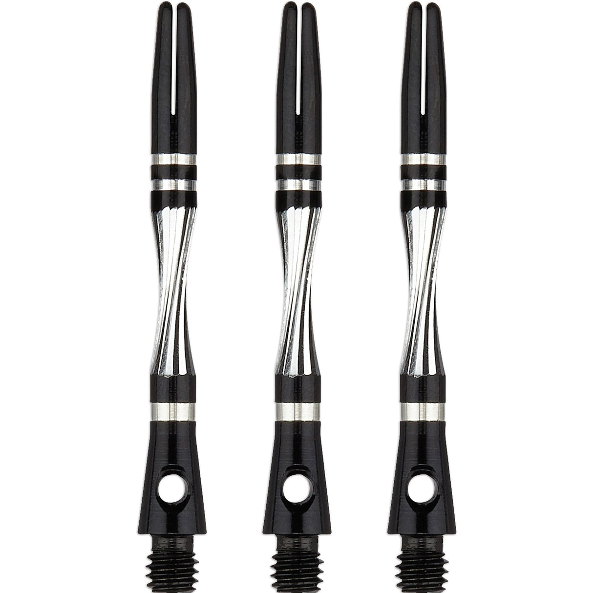 Unicorn Twist Dart Shafts - Aluminium Stems - Black Medium