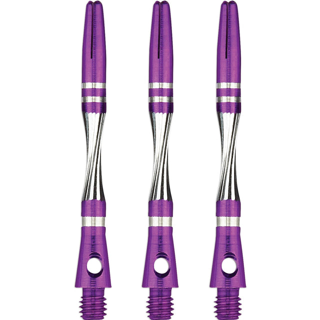 Unicorn Twist Dart Shafts - Aluminium Stems - Purple Medium