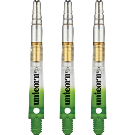 Unicorn Gripper 360 Two Tone Dart Shafts - Gradient Green Medium