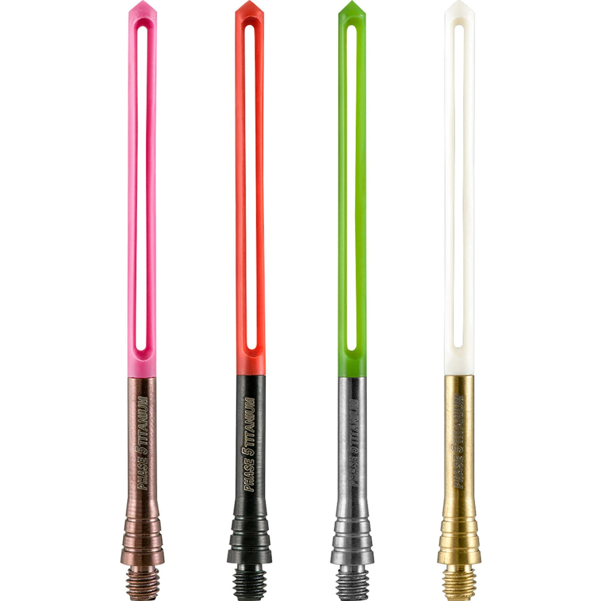 Unicorn Phase 5 Dart Shafts - Titanium Stems - Screw In Top