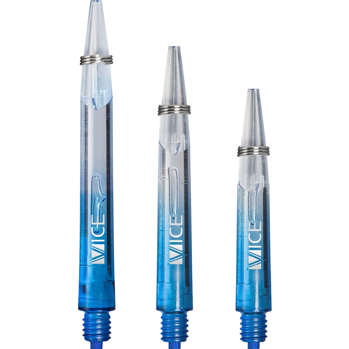 One80 Vice Gradient Shafts - Clear - Blue