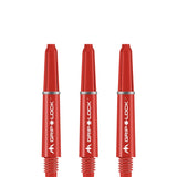 Mission GripLock Shafts - Dart Stems - Red Short