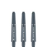 Mission GripLock Shafts - Dart Stems - Grey Short