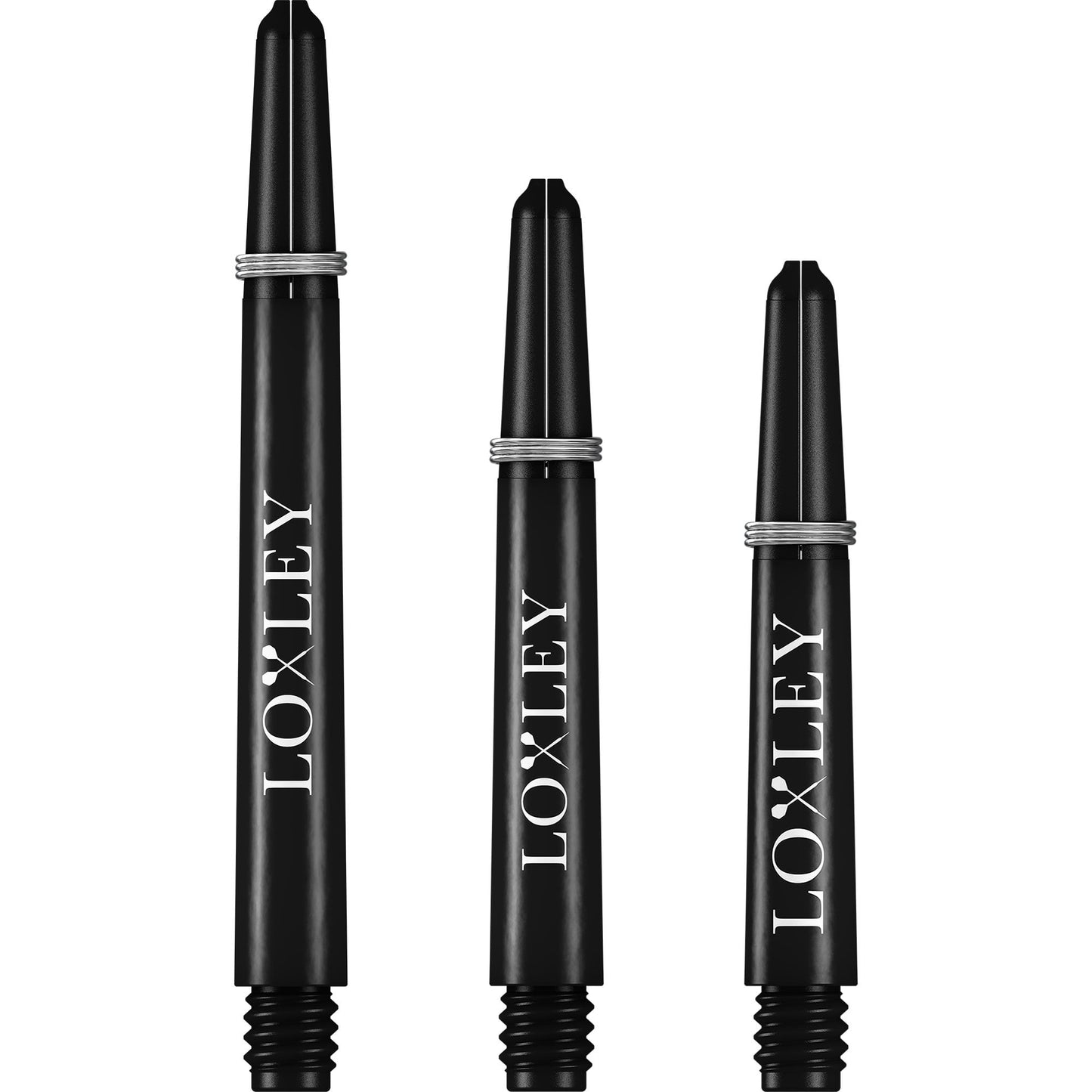 Loxley Nylon Shafts - Dart Stems with Springs - Black