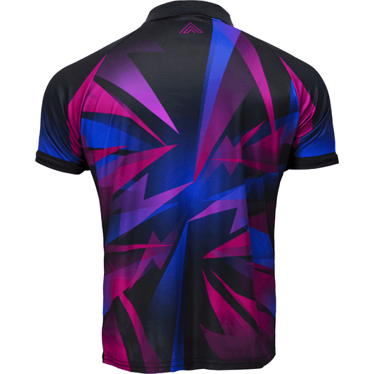 Arraz Shard Dart Shirt - With Pocket - Black & Blue - Purple