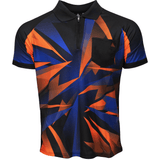 Arraz Shard Dart Shirt - with Pocket - Black & Blue - Orange