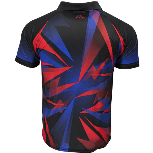Arraz Shard Dart Shirt - with Pocket - Black & Blue - Red