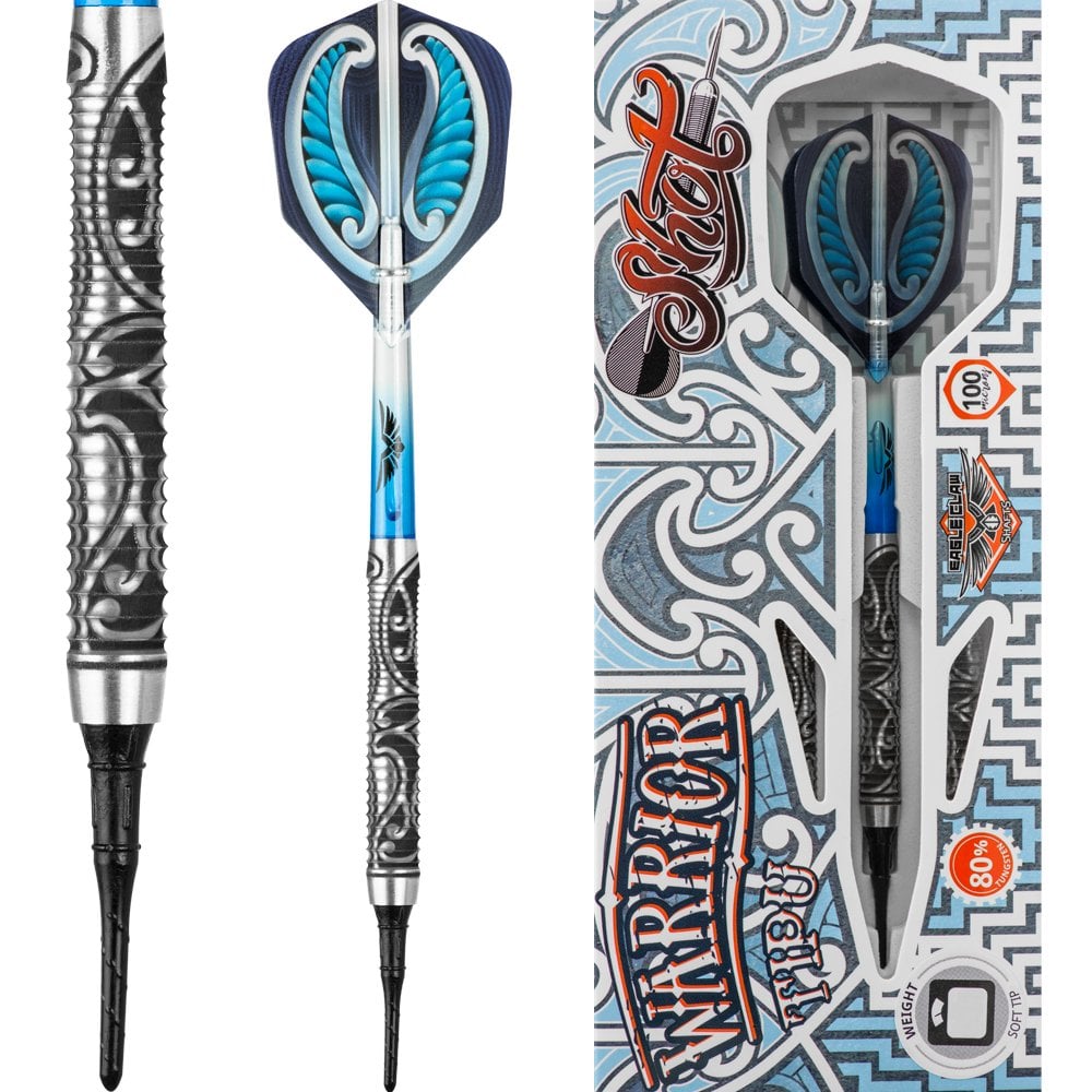 *Shot Warrior Darts - Soft Tip Tungsten - Razor Ring - Tipu