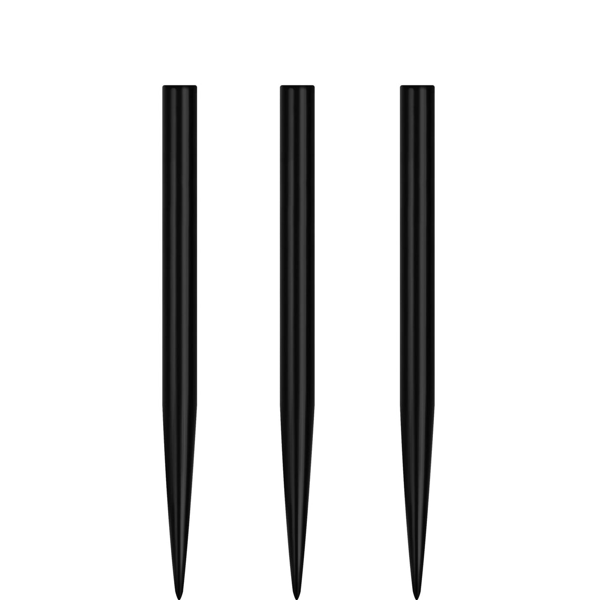 Unicorn Spare Dart Points - Steel Tip - Plain - Black  - 35mm