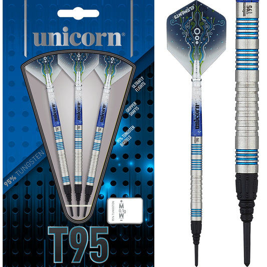 Unicorn T95 Darts - Soft Tip - Core XL - S2 - Blue 18g