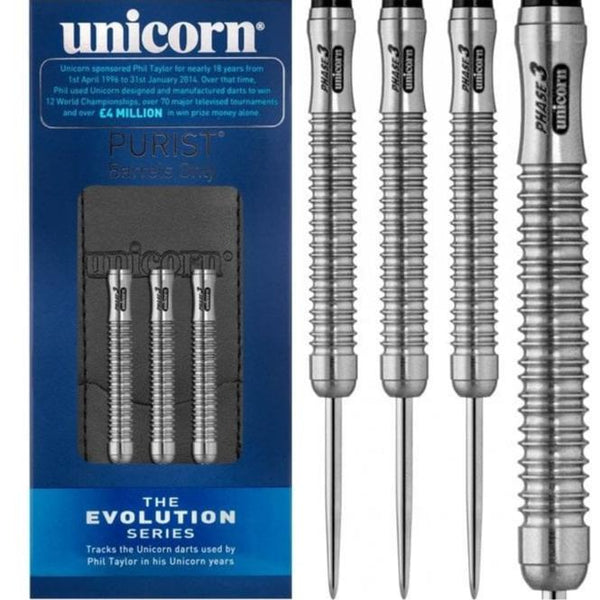 unicorn PURIST PhaseⅢ Unicorn Purist Evolution Phase 3 Steel Tip Barrels Only - 24gm
