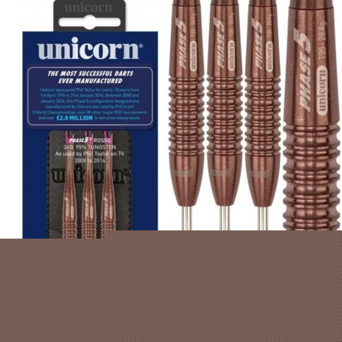 Unicorn Evolution Darts - Steel Tip - Phase 5 Rosso - 26g 26g