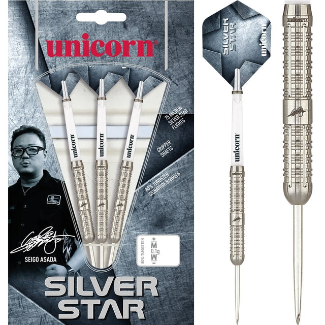 Unicorn Silver Star Darts - Steel Tip - Seigo Asada