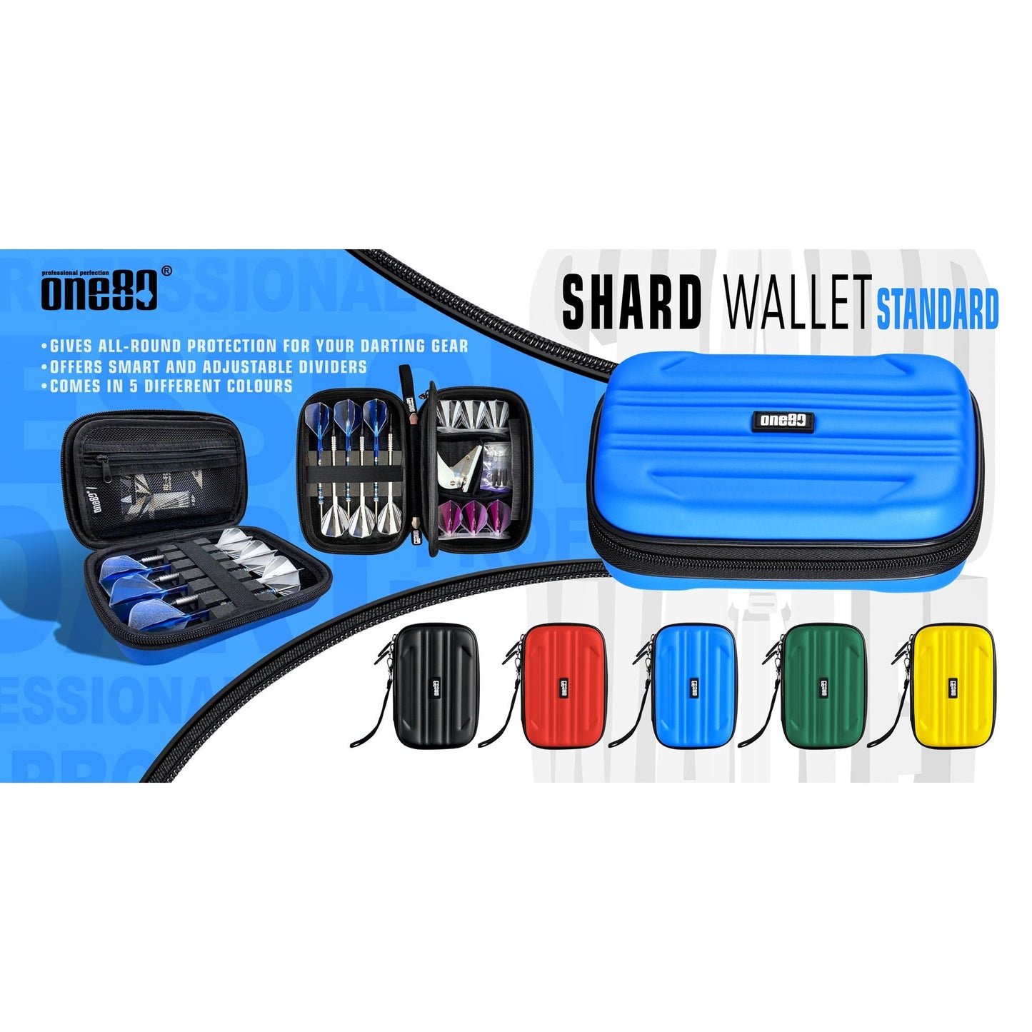 One80 Shard Standard Dart Case - Strong EVA Material - Colours