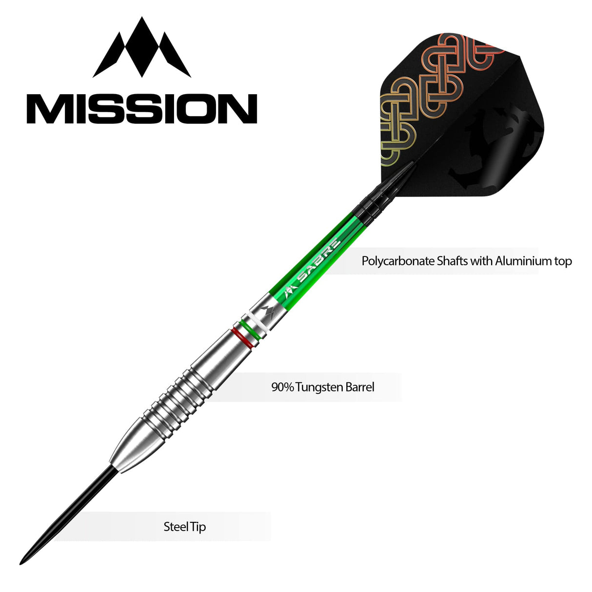 Mission Rhian O Sullivan Darts - Steel Tip - Ringed