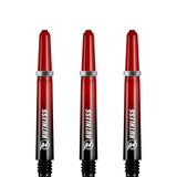 Ruthless Deflectagrip Plus Dart Shafts - Polycarbonate Stems with Springs - Red Tweenie