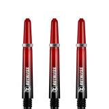 Ruthless Deflectagrip Plus Dart Shafts - Polycarbonate Stems with Springs - Red Tweenie