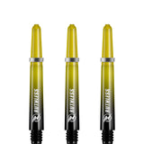 Ruthless Deflectagrip Plus Dart Shafts - Polycarbonate Stems with Springs - Yellow Tweenie