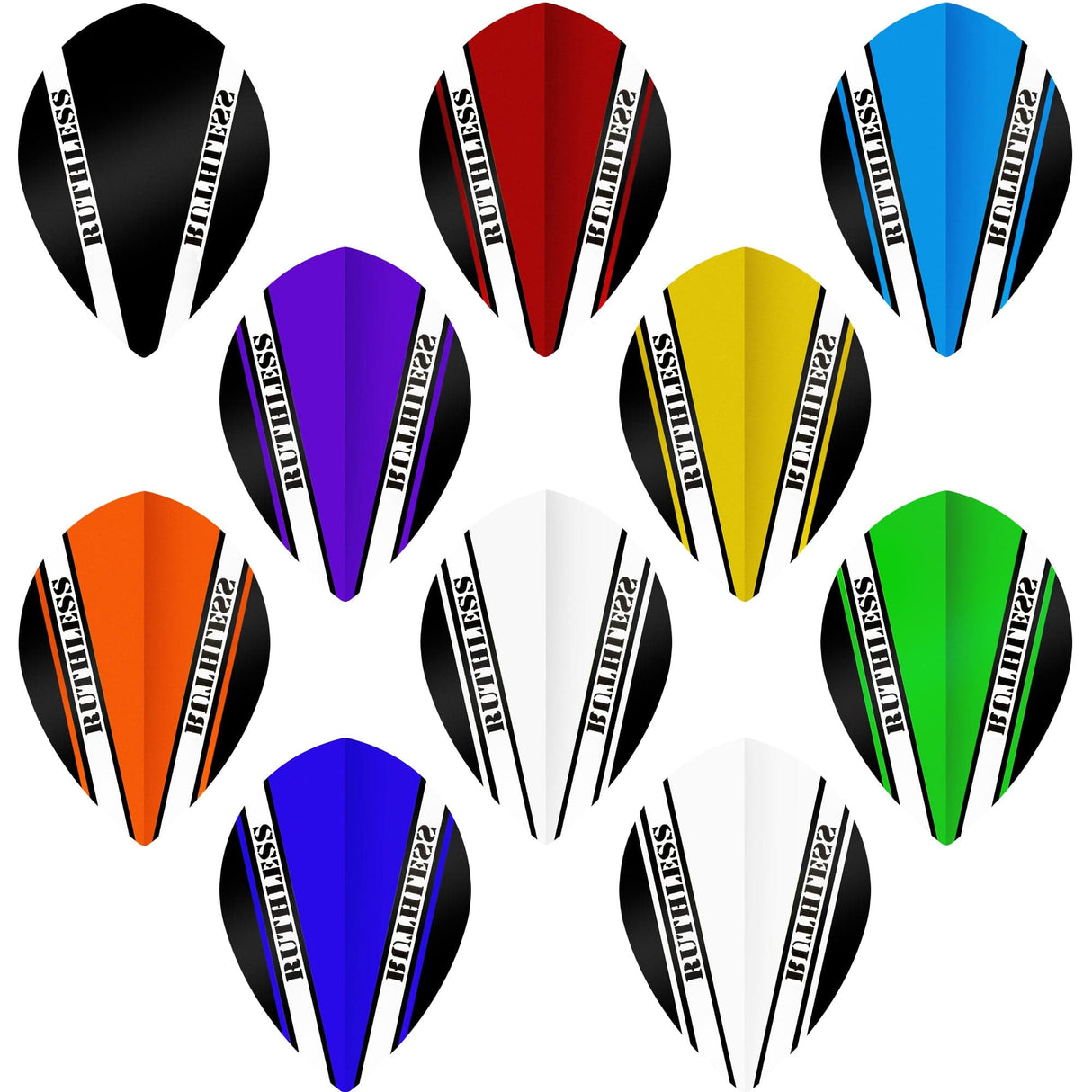 Ruthless - V100 Pro - Dart Flights - 100 Micron - Pear