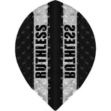 Ruthless - Clear Panel Embossed - Dart Flights - 100 Micron - Pear Black