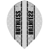 Ruthless - Clear Panel Embossed - Dart Flights - 100 Micron - Pear White