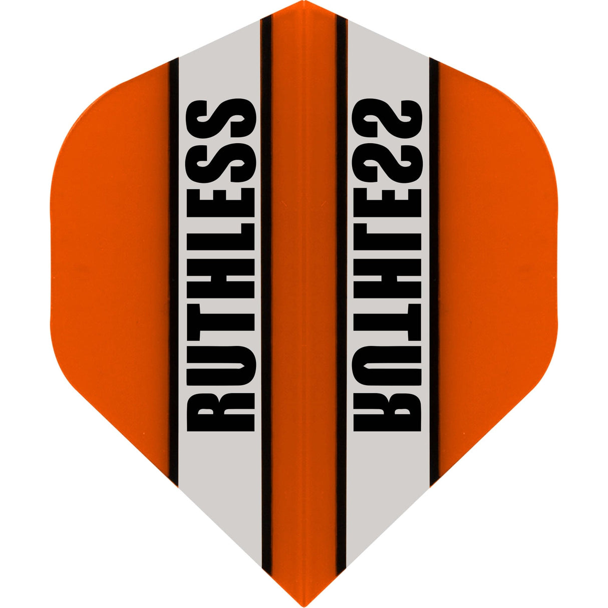 Ruthless - Clear Panel - Dart Flights - 100 Micron - No2 - Std Orange