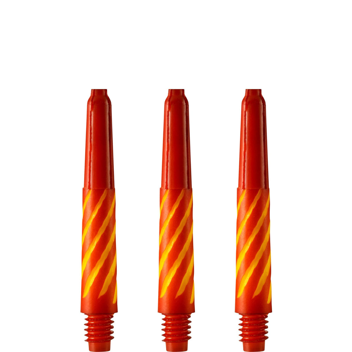 Designa Spiroline Shafts - Nylon Stems - Red & Yellow Short