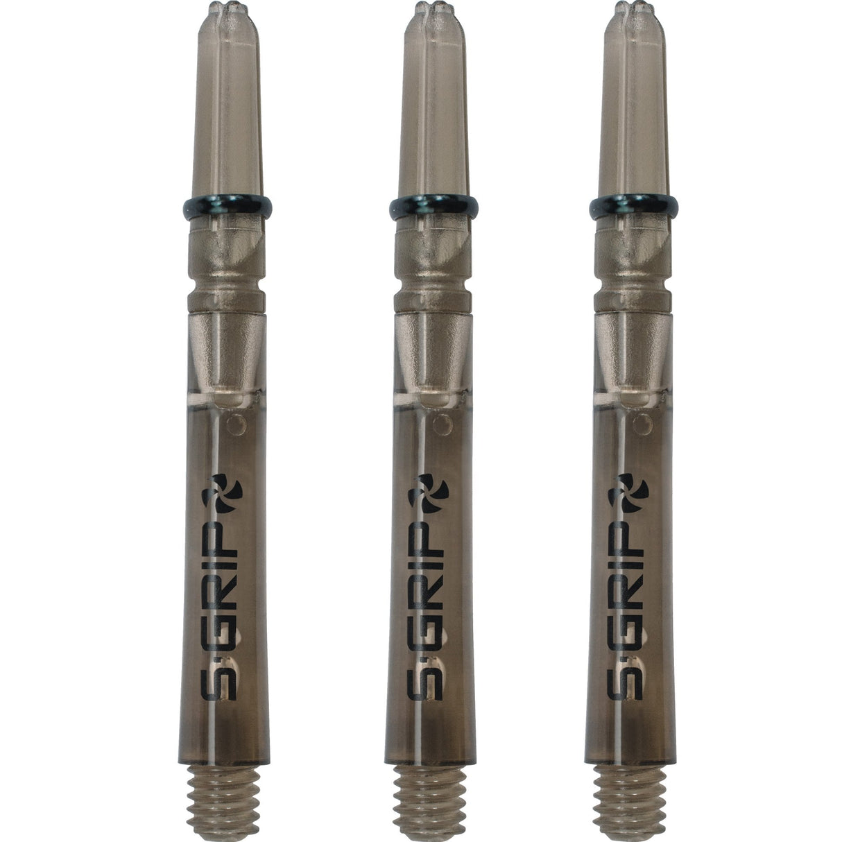 Harrows Supergrip Spin Stems - Dart Shafts - Smokey Medium
