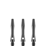 Designa Aluminium Shafts - Metal Dart Stems - Gun Metal Extra Short