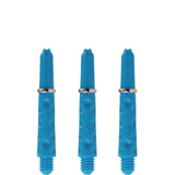 Harrows Dimplex Shafts - Dart Stems - with Rings - Aqua Blue Short