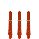 Harrows Dimplex Shafts - Dart Stems - with Rings - Fire Red Short