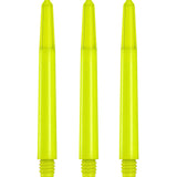 Designa Nylon Shafts - Durable Dart Stems - Neon Yellow Medium